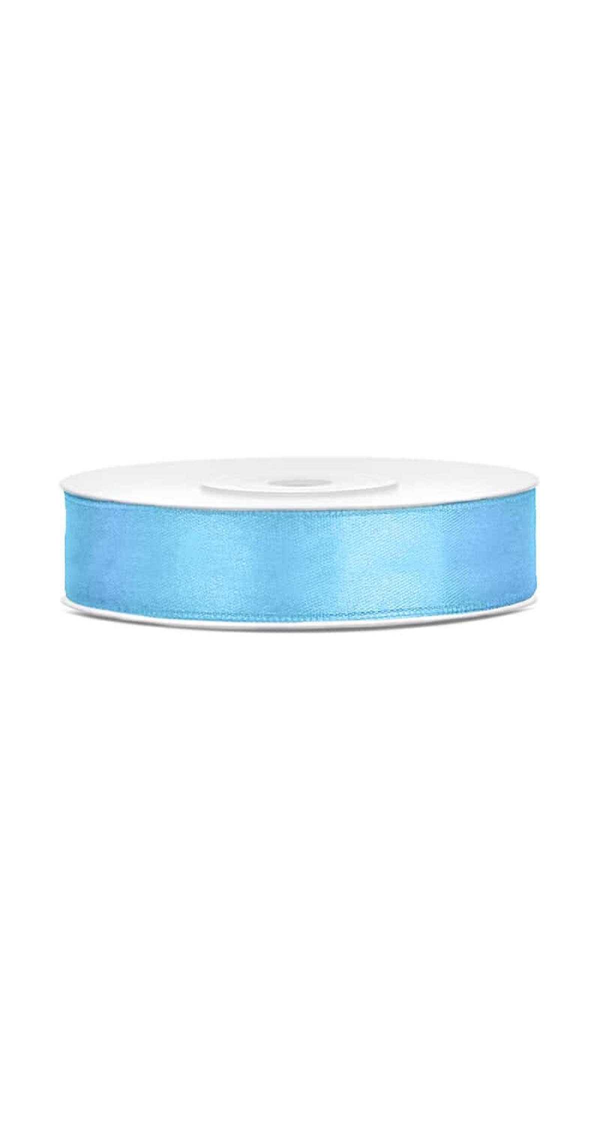 Satin Ribbon, Sky-Blue, 12mm (Sold Per Metre)