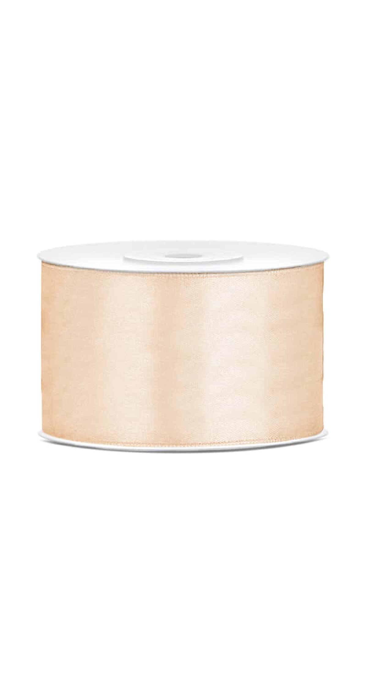 Satin Ribbon, Cream, 38mm (Sold Per Metre)