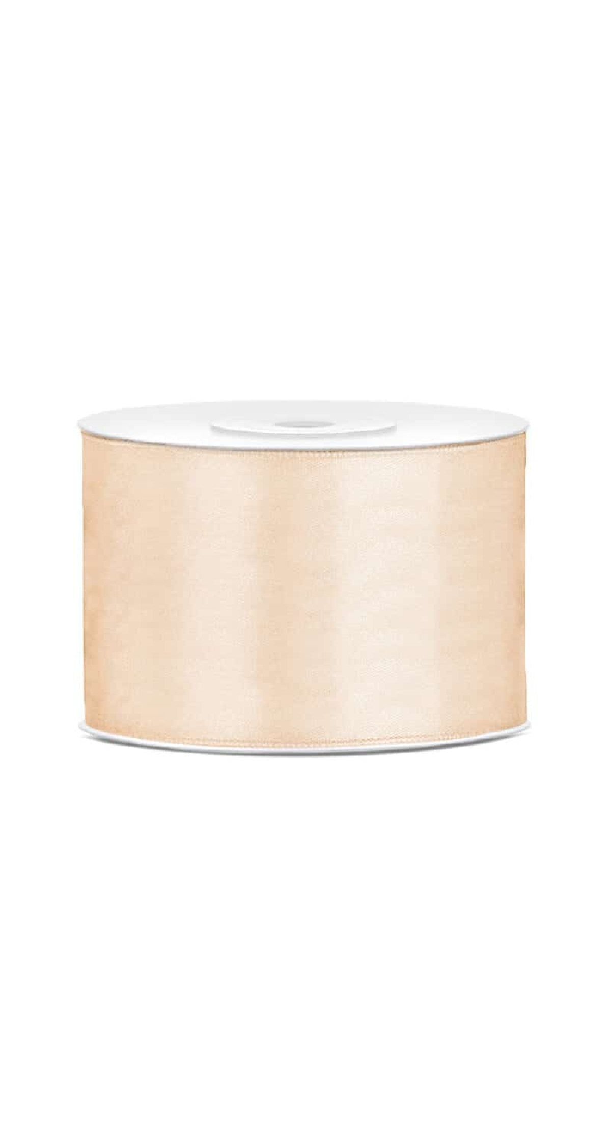 Satin Ribbon, Cream, 50mm (Sold Per Metre)