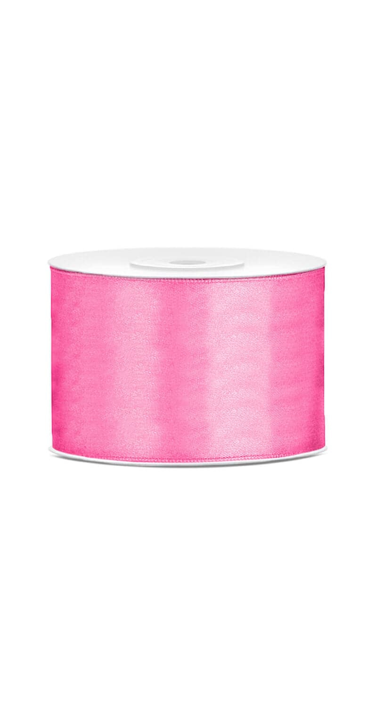 Satin Ribbon, Pink, 50mm (Sold Per Metre)