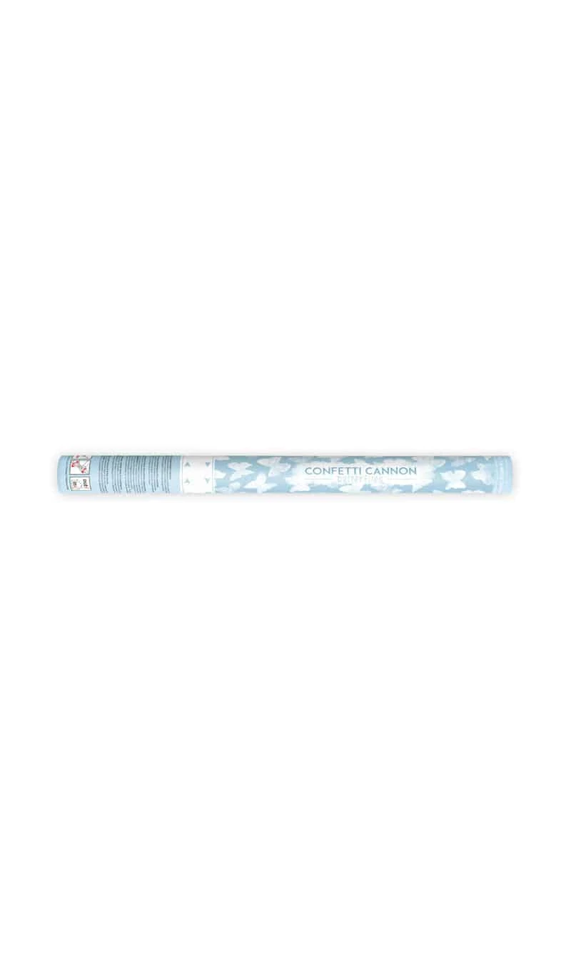 Confetti Cannon With Butterflies, White, 60cm