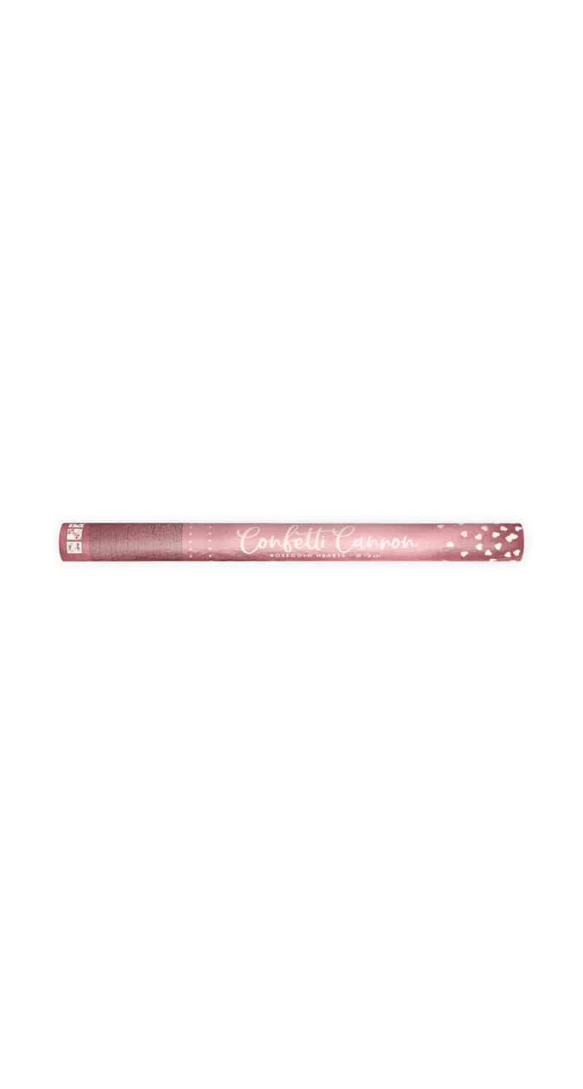 Confetti Cannon With Hearts, Rose Gold, 60cm