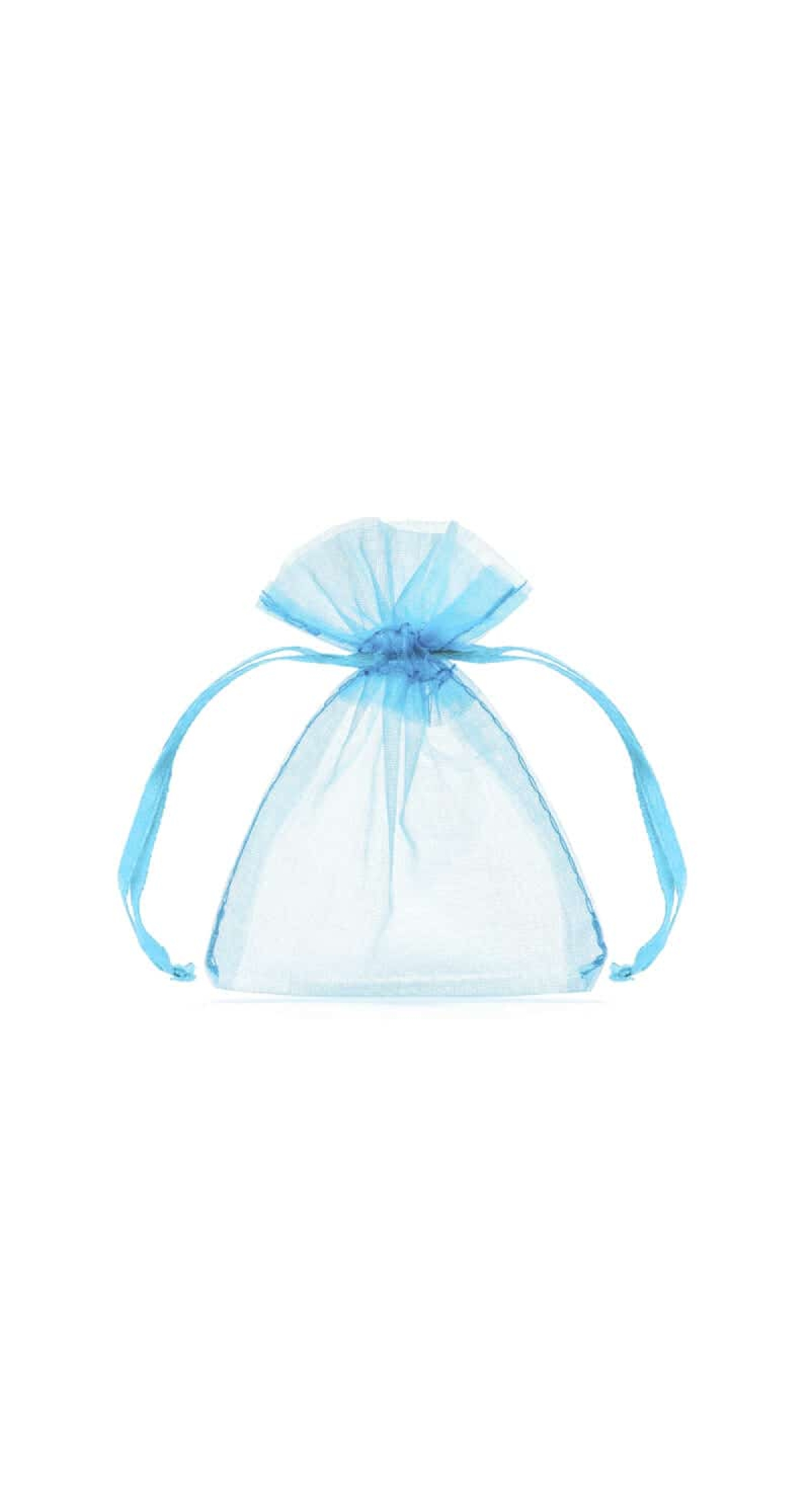 Organza Pouches, Sky-Blue, 10cm (1 pkt / 10 pc.)