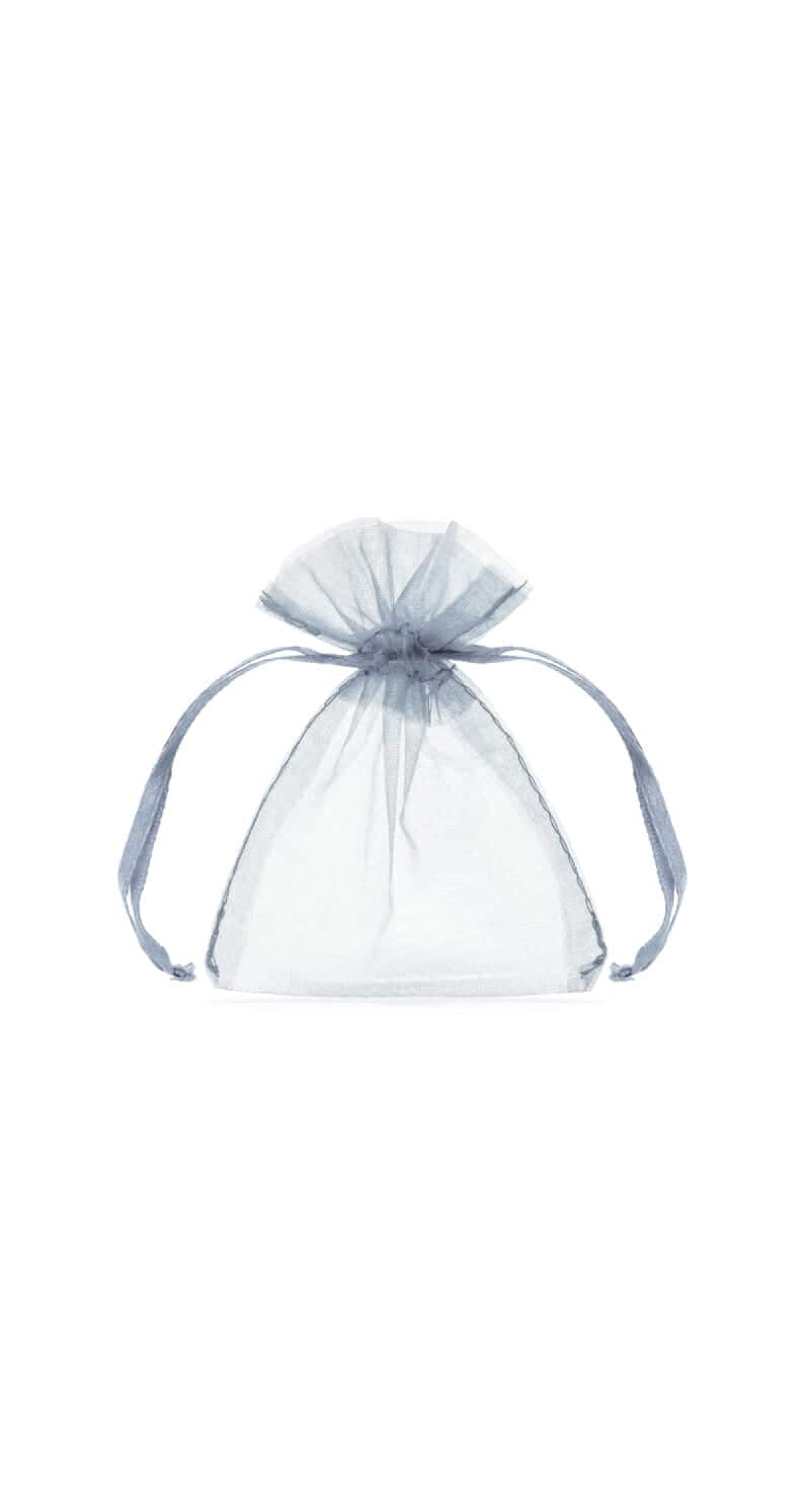 Organza Pouches, Silver, 10cm (1 pkt / 10 pc.)