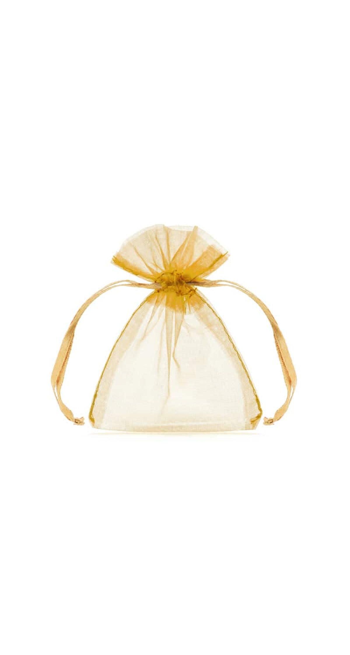 Organza Pouches, Gold, 10cm (1 pkt / 10 pc.)