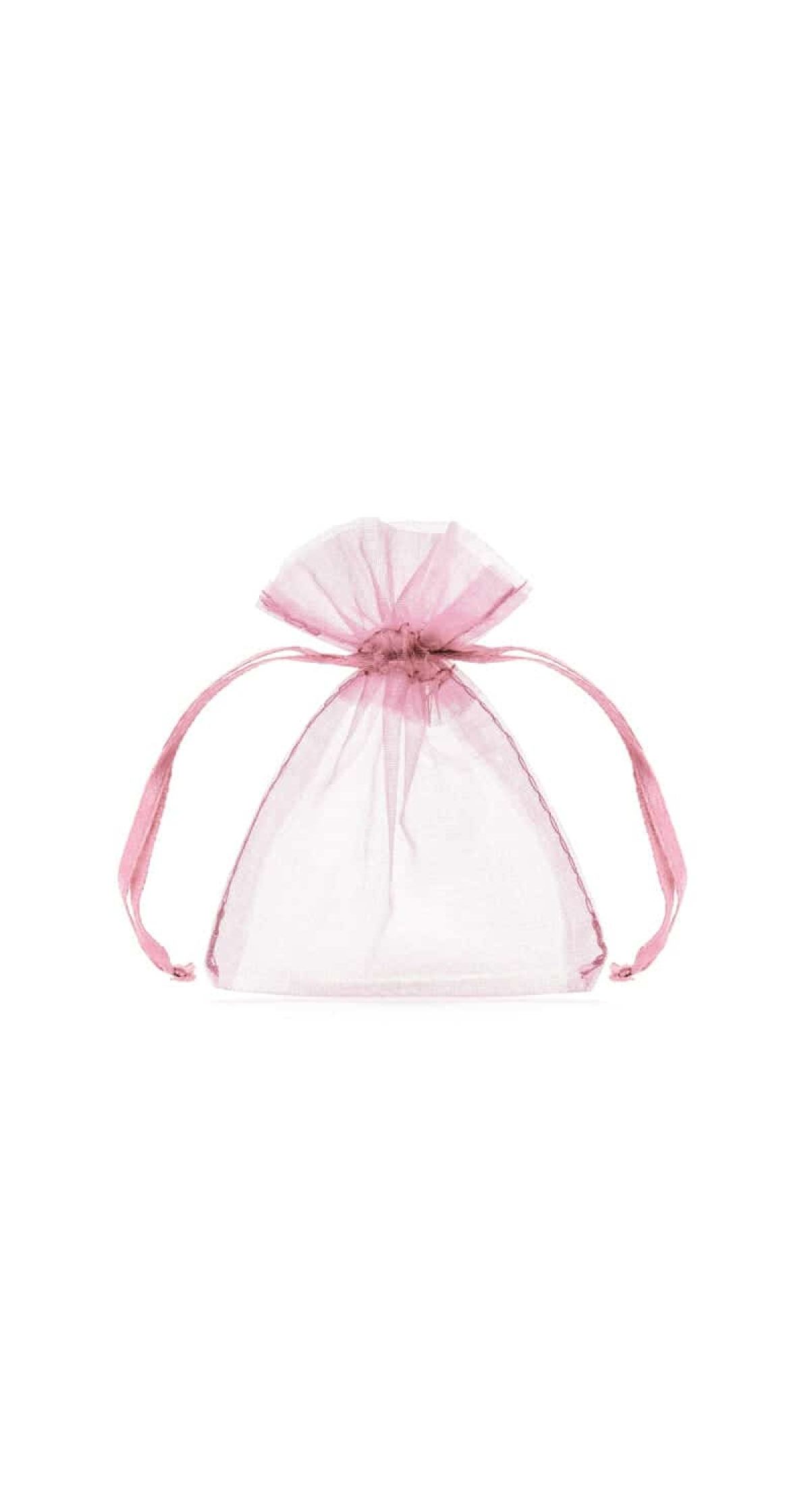 Organza Pouches, Pink, 10cm (1 pkt / 10 pc.)