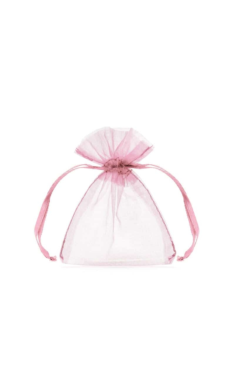 Organza Pouches, Pink, 10cm (1 pkt / 10 pc.)