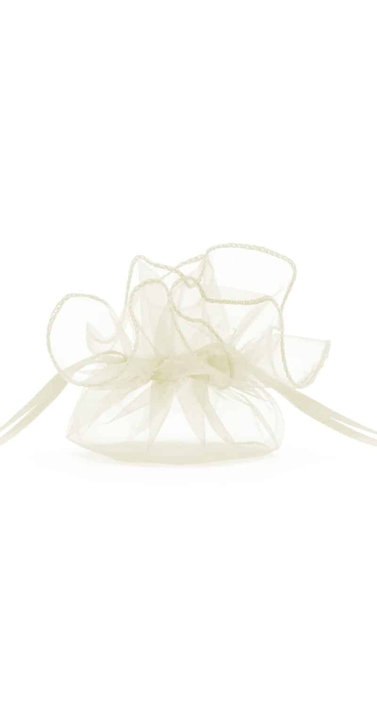 Organza Pouches, Cream, 25cm (1 pkt / 10 pc.)
