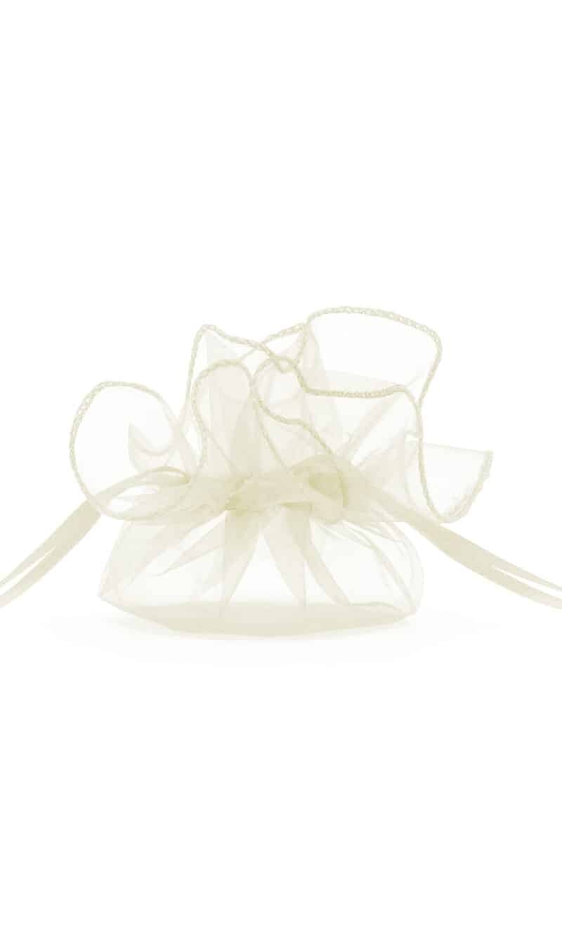 Organza Pouches, Cream, 25cm (1 pkt / 10 pc.)