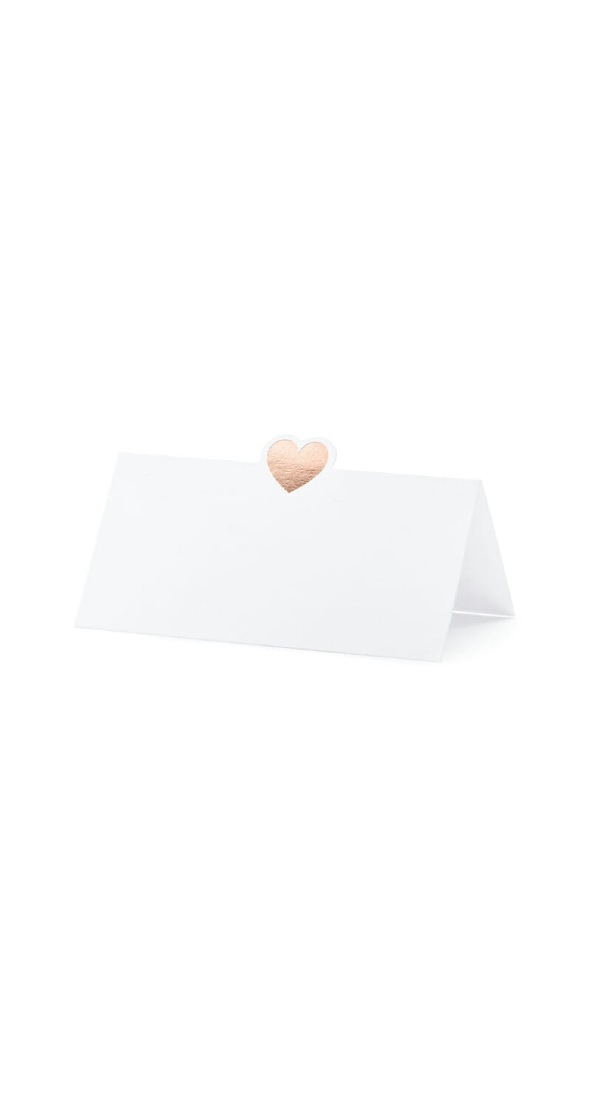 Place Cards - Heart, Rose Gold, 10x5cm (1 pkt / 10 pc.)