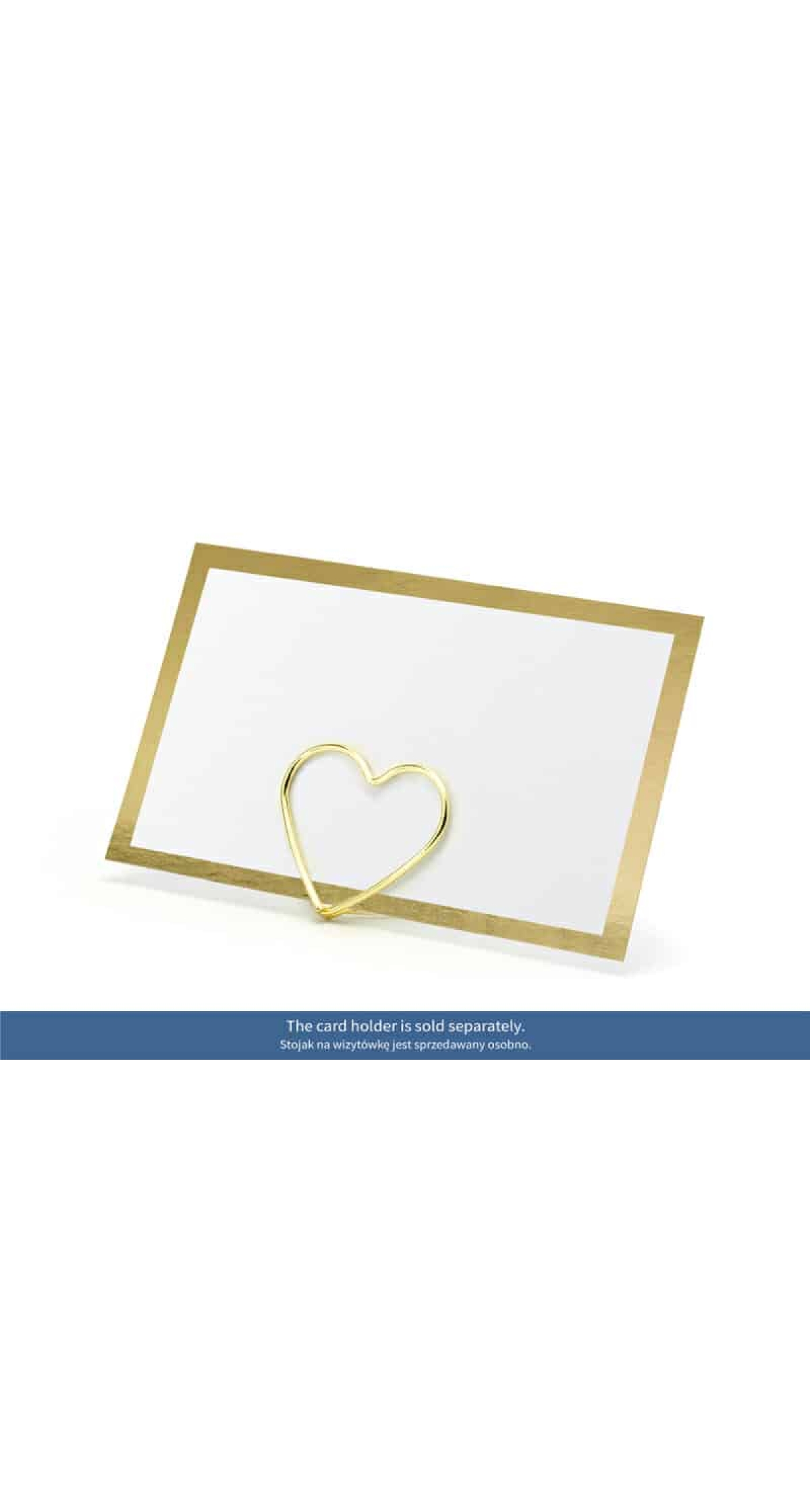 Place Cards - Frame, Gold, 9.5x5.5cm (1 pkt / 10 pc.)