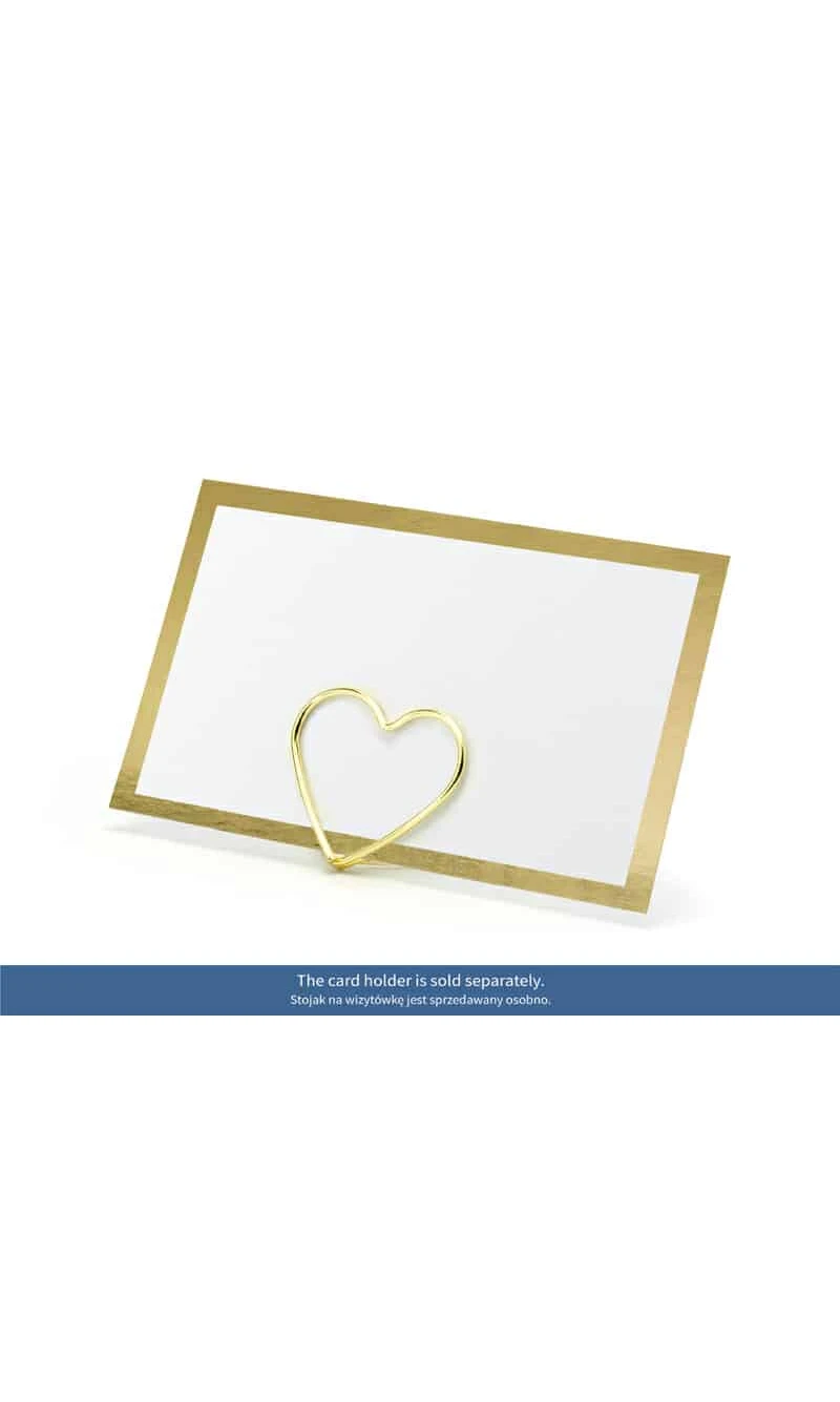Place Cards - Frame, Gold, 9.5x5.5cm (1 pkt / 10 pc.)