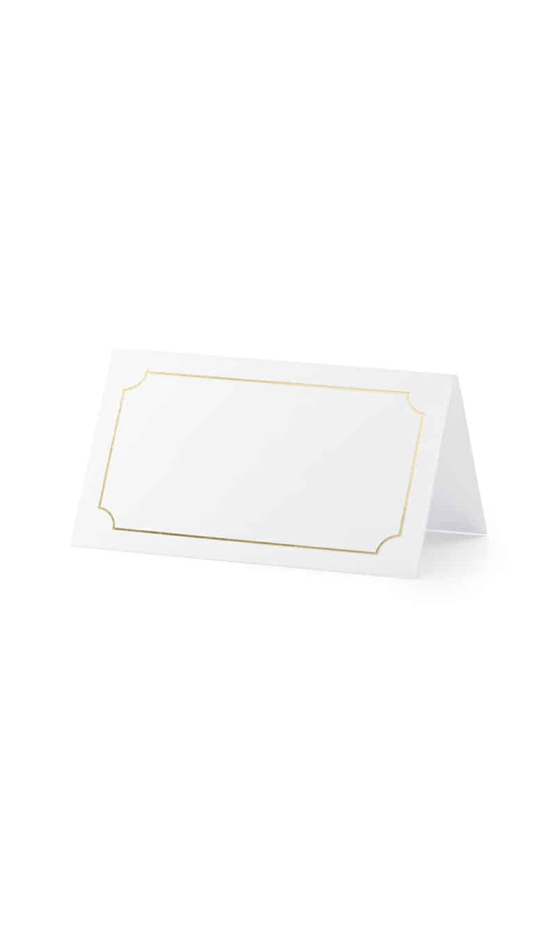 Place Cards - Frame, Gold, 9.5x5.5cm (1 pkt / 10 pc.)