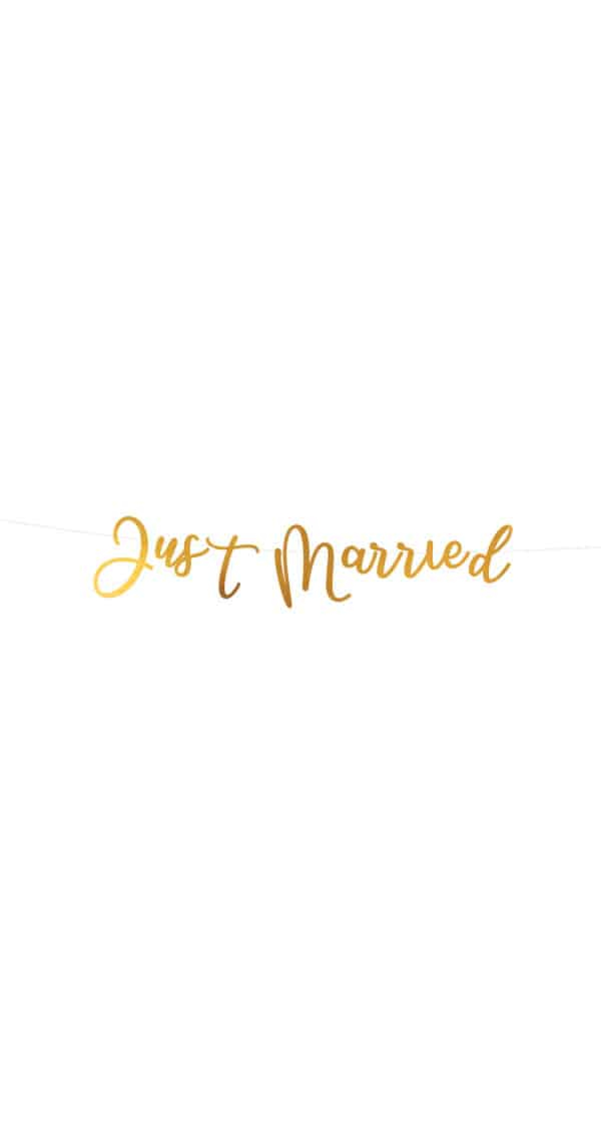 Wedding Letter Banner "Just Married" -  91.5cm