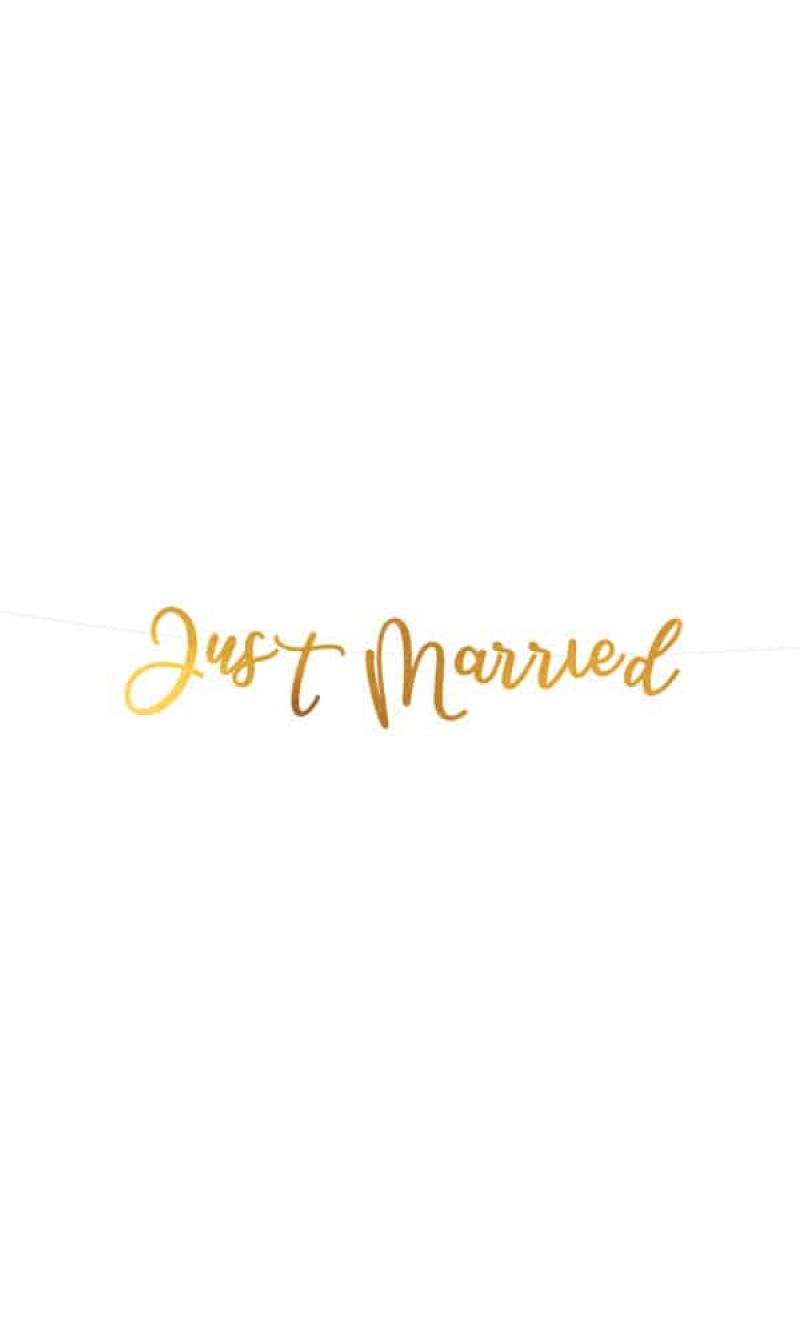 Wedding Letter Banner "Just Married" -  91.5cm