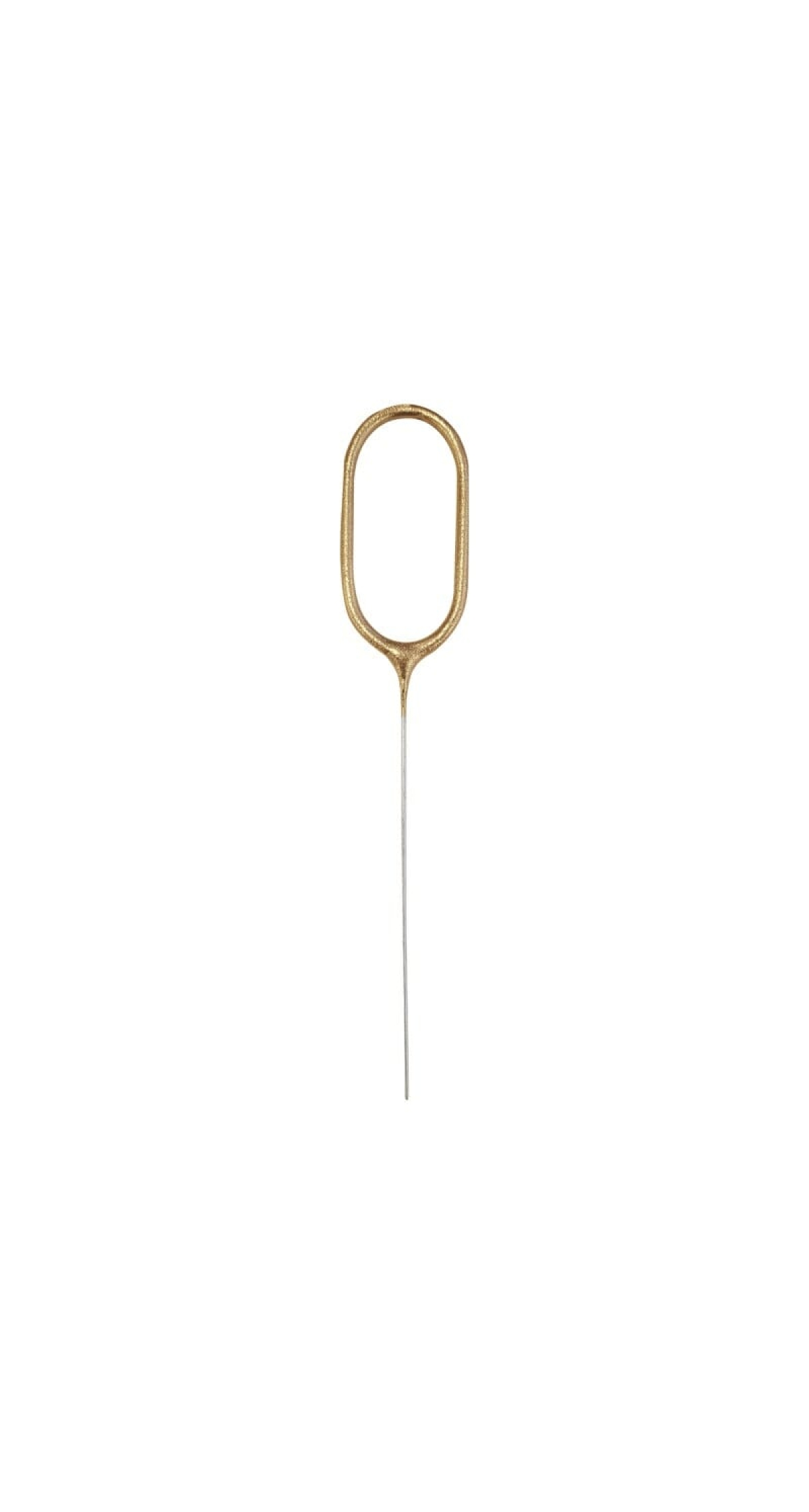Birthday Gold Glitz Sparkler 17.8cm - Number 0