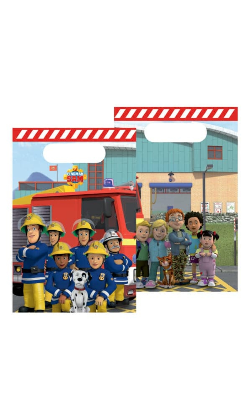 Fireman Sam Paper Party Bags 15.8cm x 23.6cm - 8pk