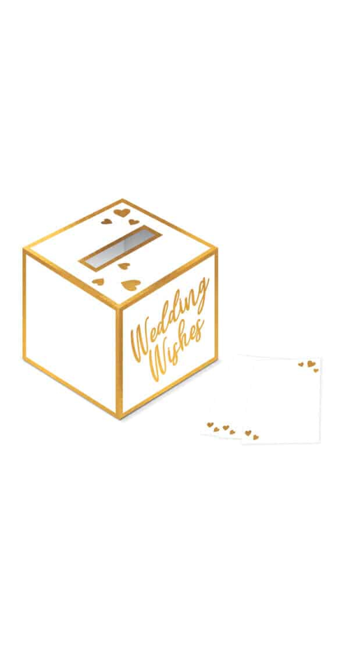 Wedding Wishes Box  (25x25x25cm) with 40 Cards