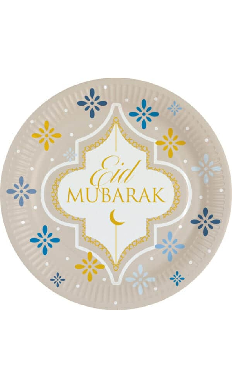 Eid Ramadan Round Plattes - 23cm