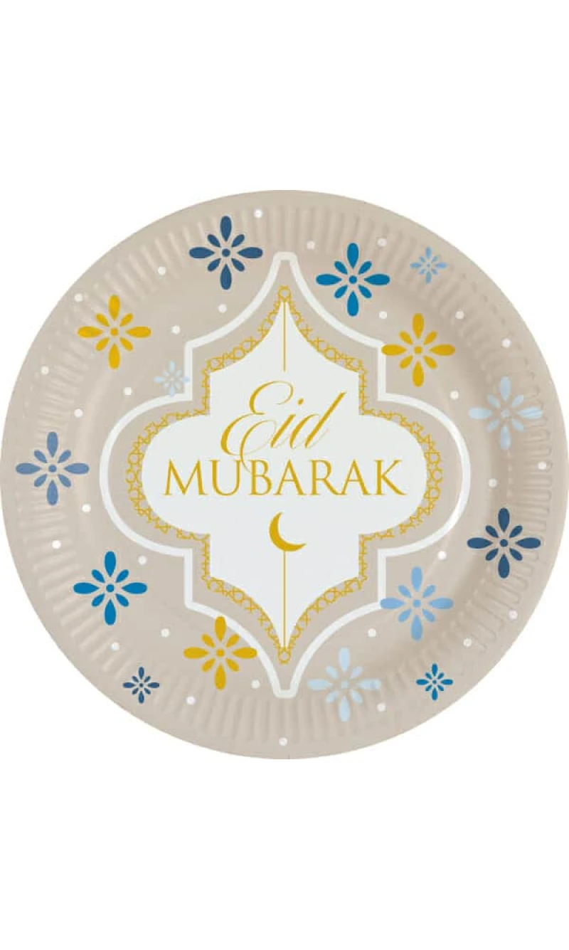 Eid Ramadan Round Plattes - 23cm