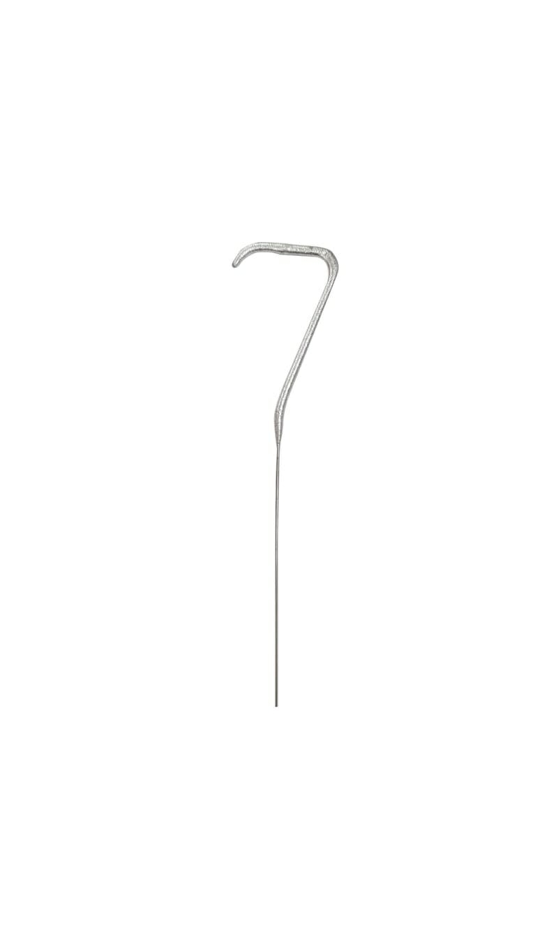 Birthday Silver Glitz Sparkler 17.8cm - Number 7