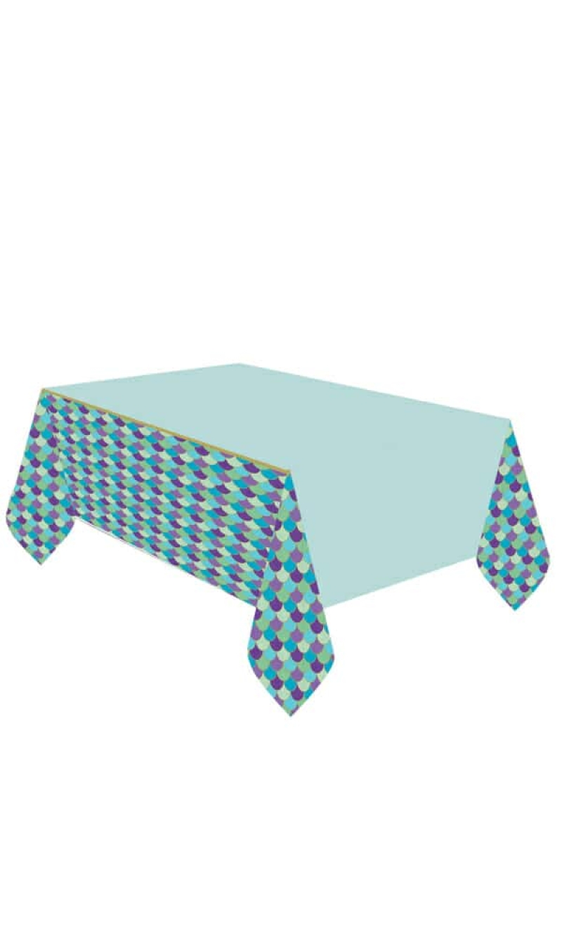 Mermaid Wishes Paper Tablecover - 120 x 180cm