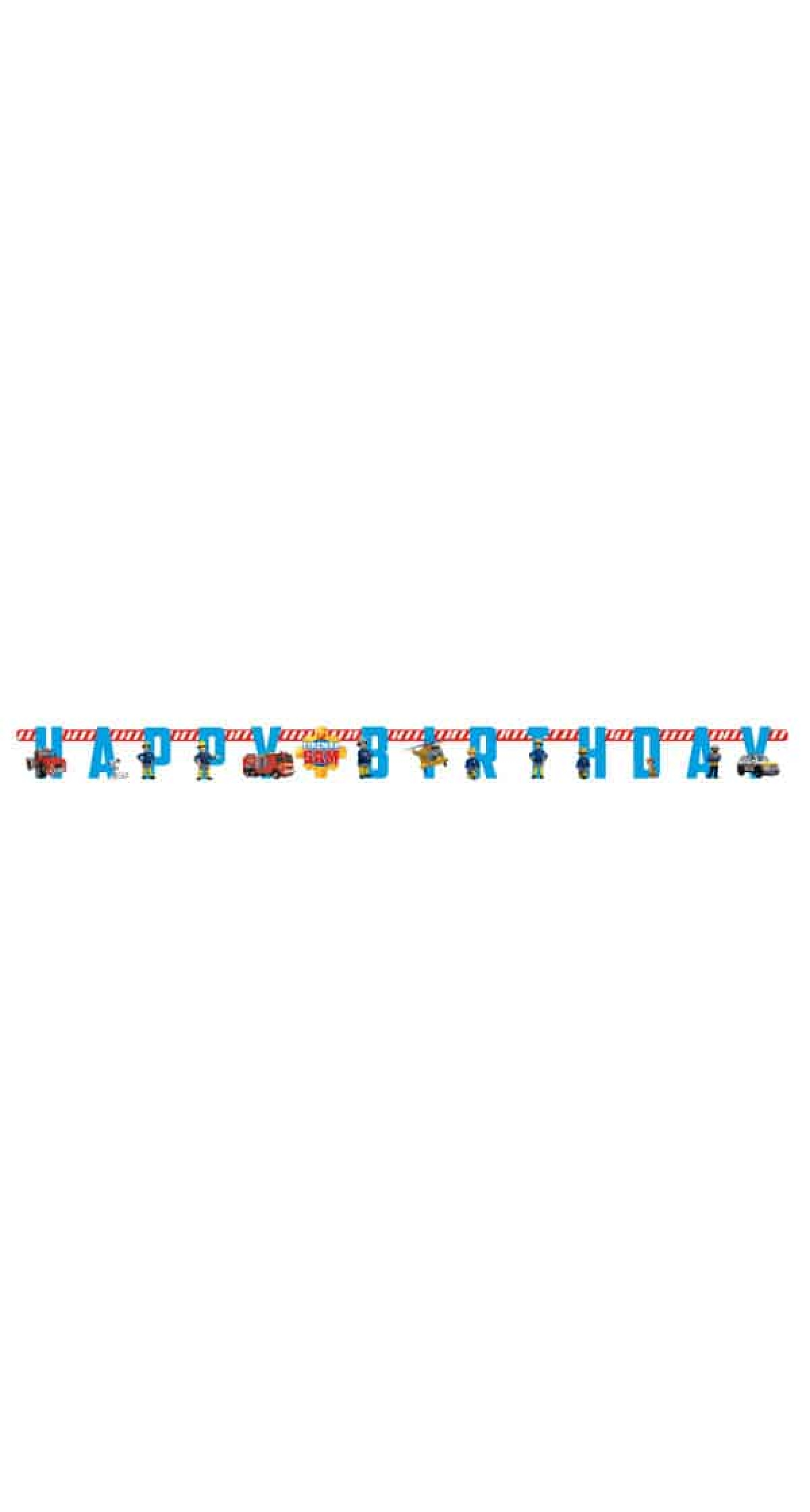 Fireman Sam Letter Banner  180 x 15cm