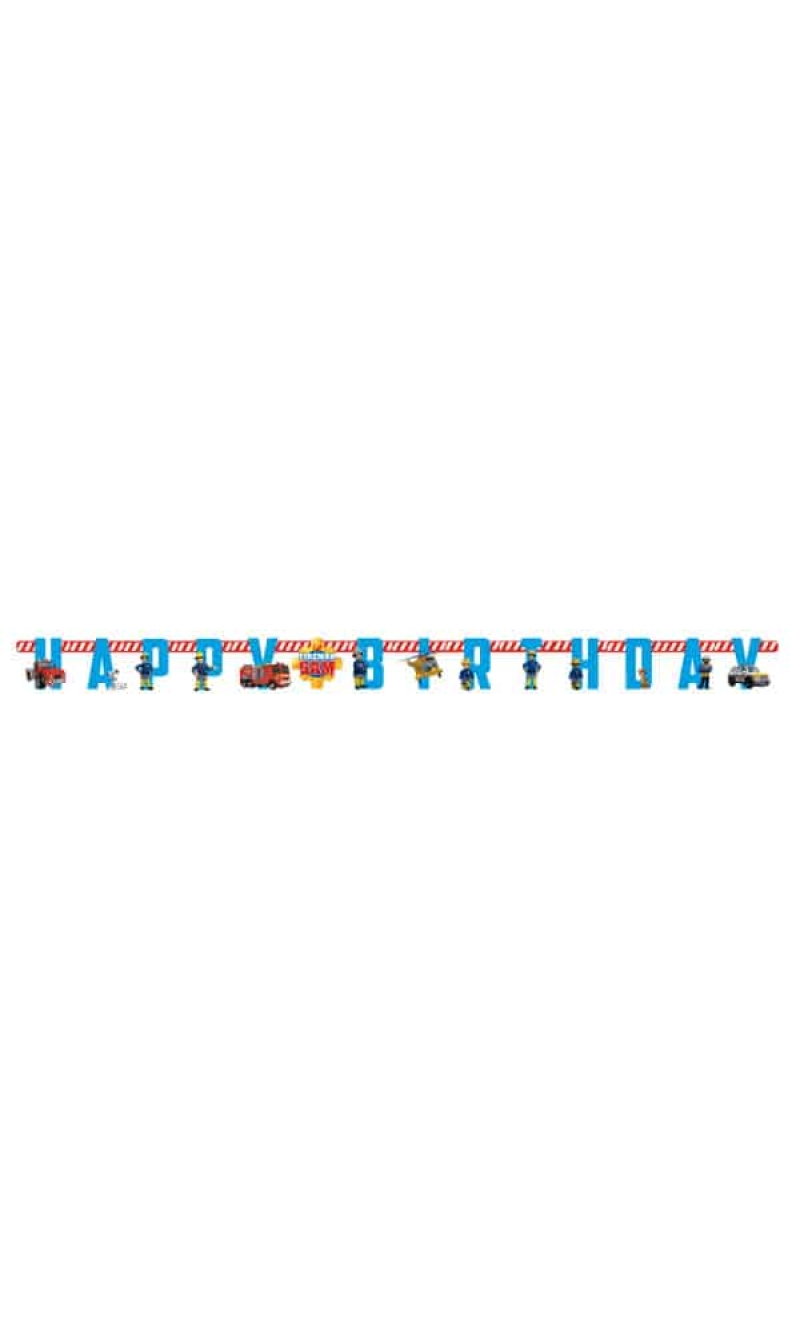 Fireman Sam Letter Banner  180 x 15cm
