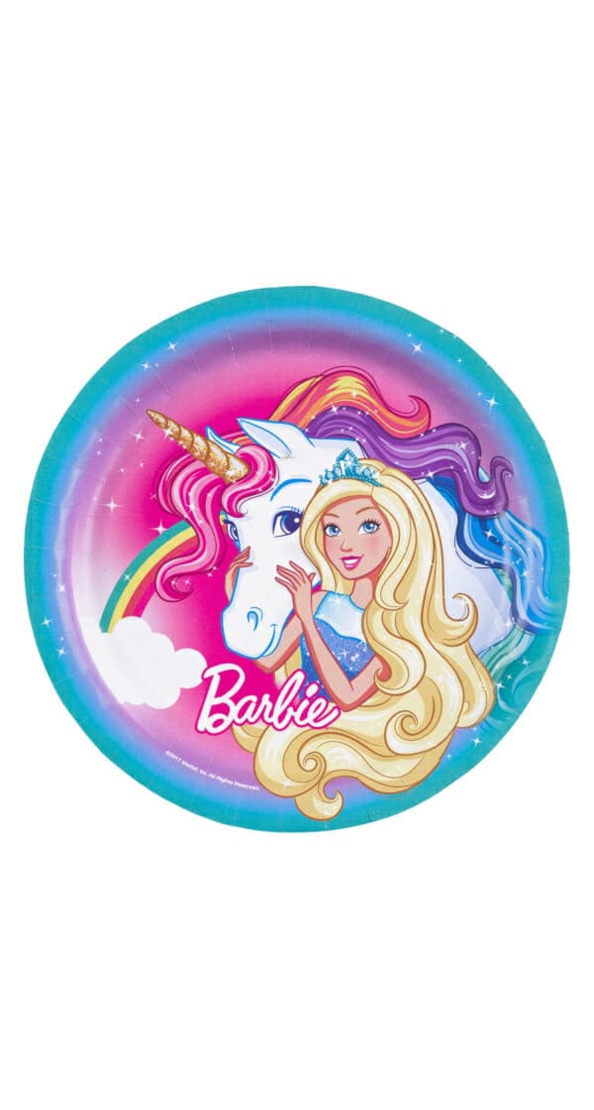 Barbie Dreamtopia Round Plates 23cm - 8pk