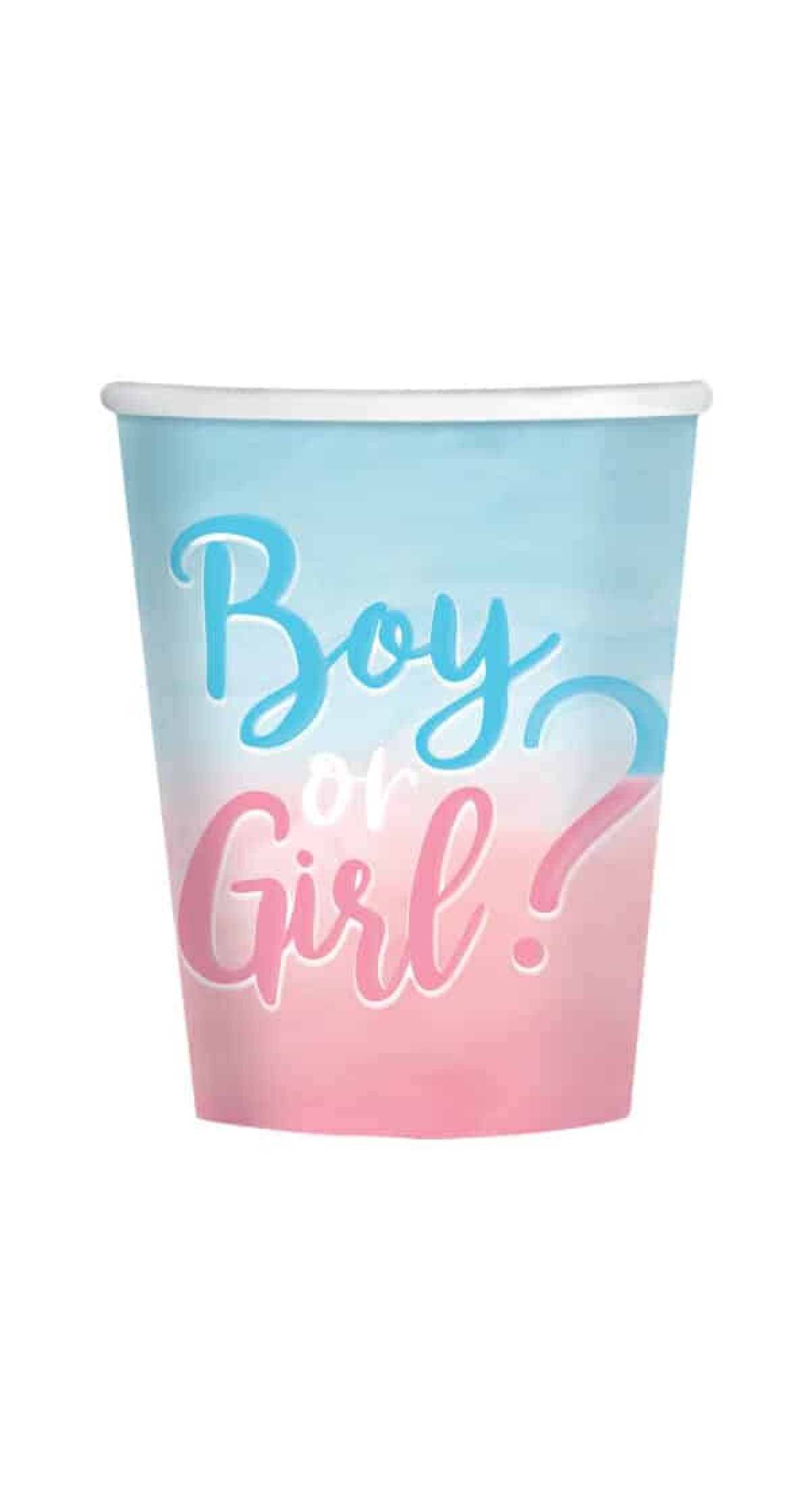 The Big Reveal Paper Cups 250ml - 8pk
