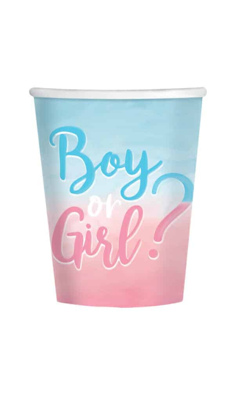 The Big Reveal Paper Cups 250ml - 8pk