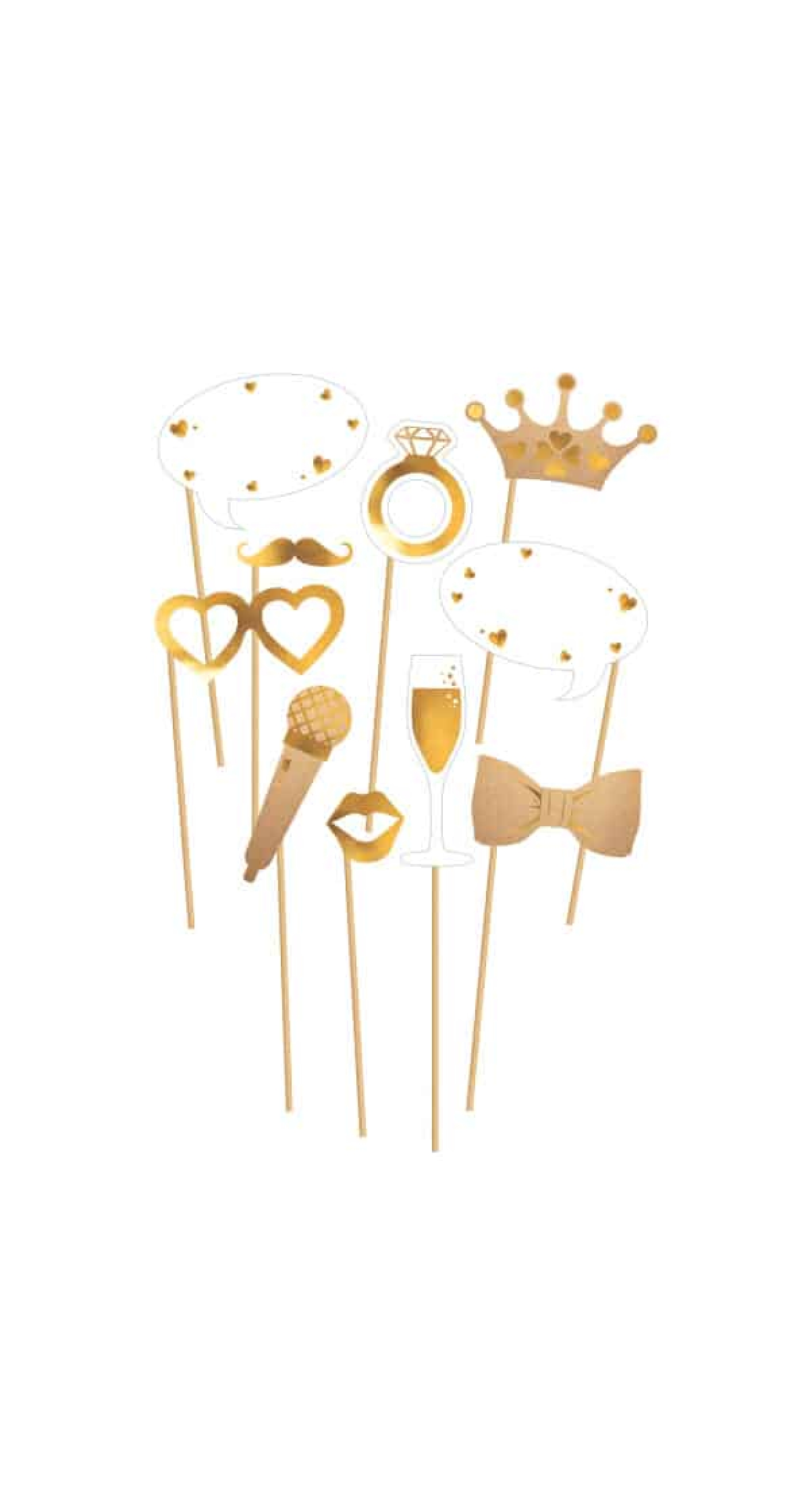 Classy Photo Booth Kit - 10pk