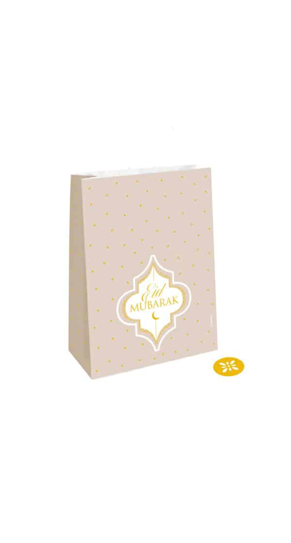 Eid Ramadan Paper Bags 15x21x6cm - 4pk