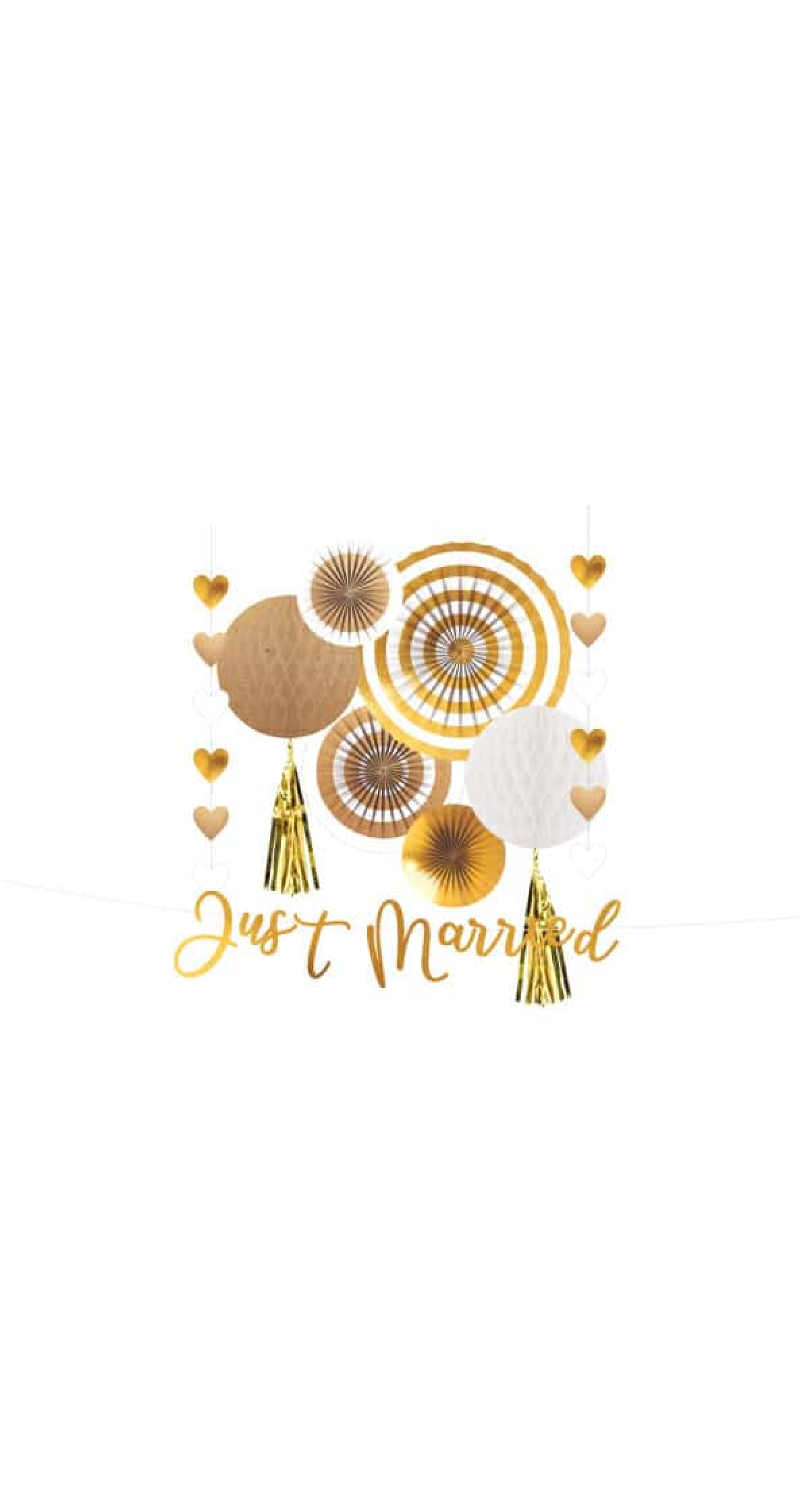 Wedding Decoration Kit Parts (365cm / 40.6cm / 91cm / 30.4cm) - 9pk