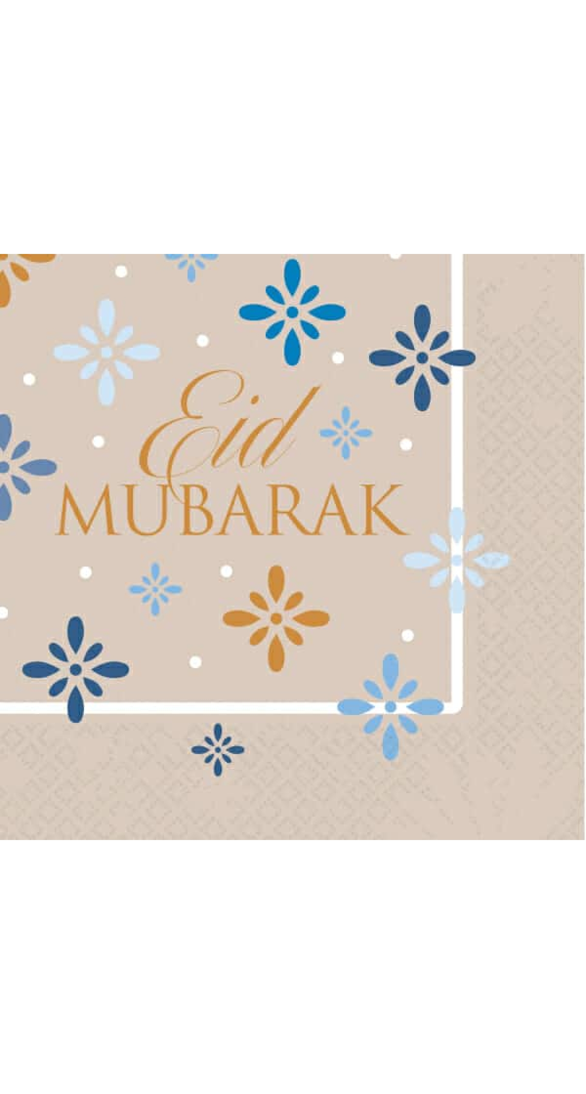 Eid Ramadan Napkins 33x33cm - 16pk