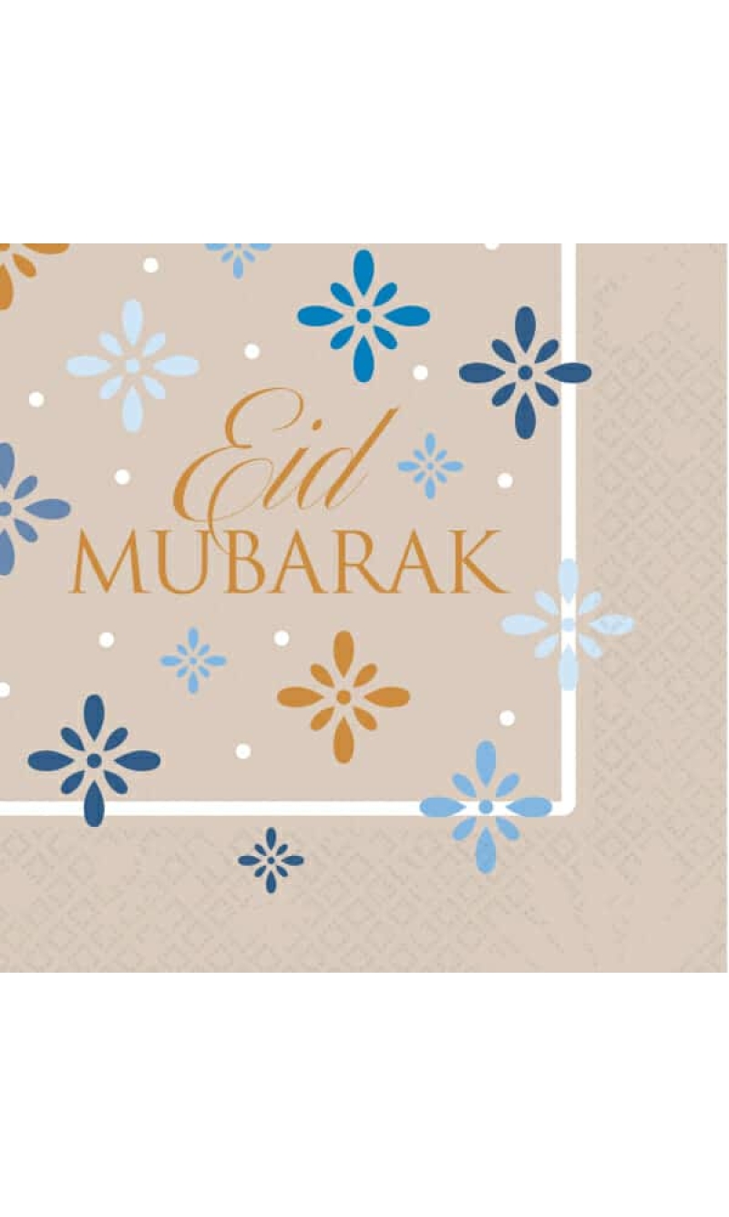 Eid Ramadan Napkins 33x33cm - 16pk