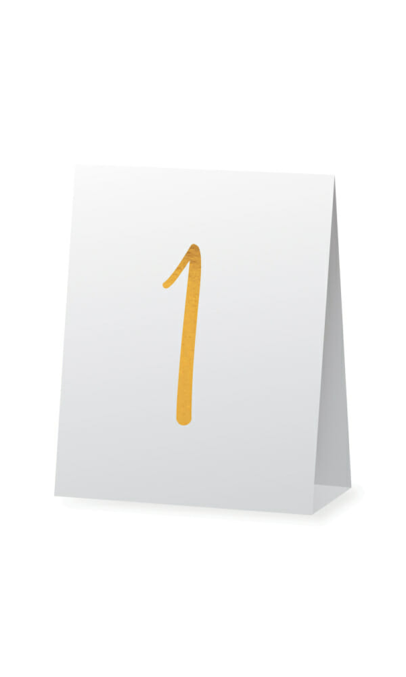Table Cards with Numbers - 8pk