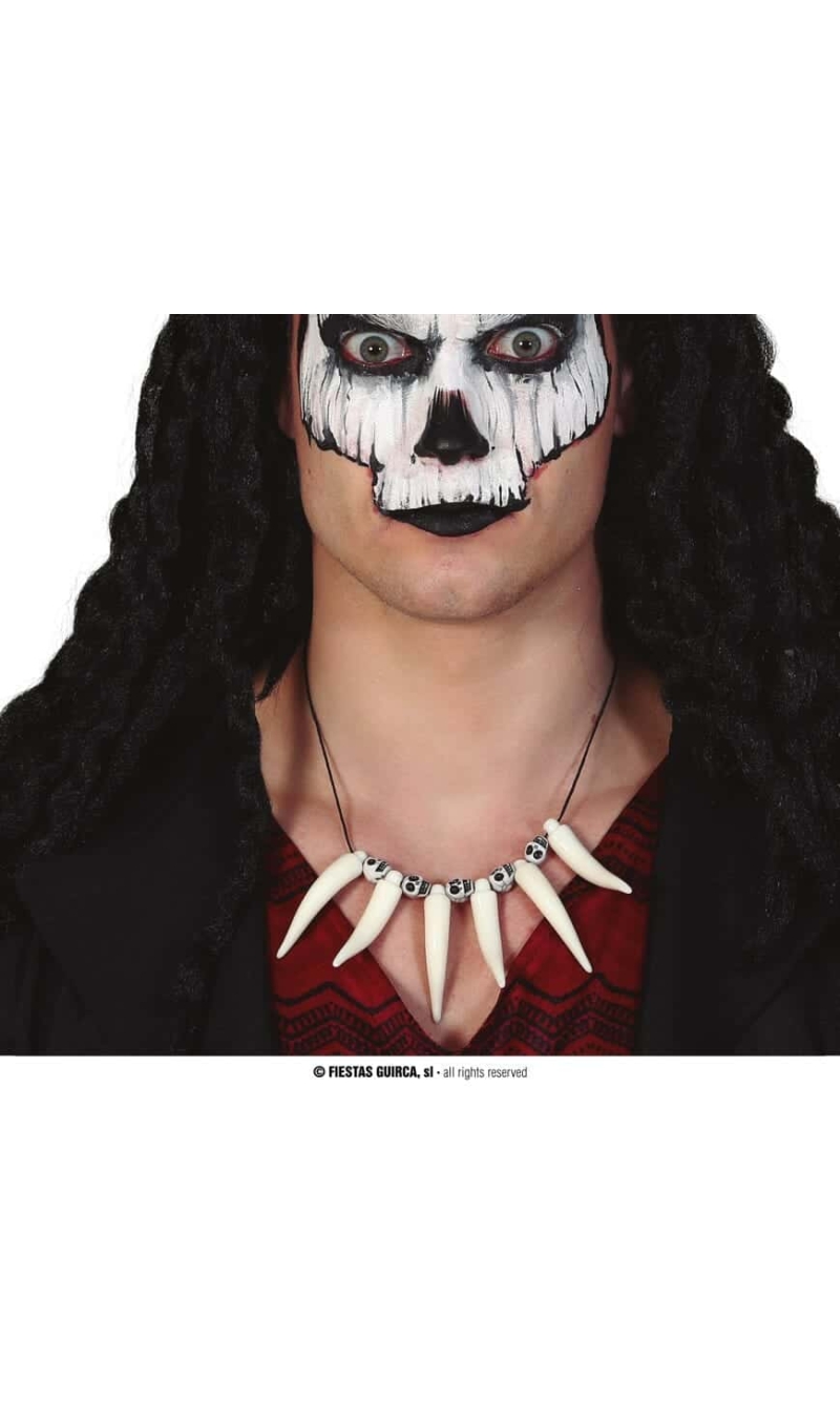 Caveman Necklace With Teeth