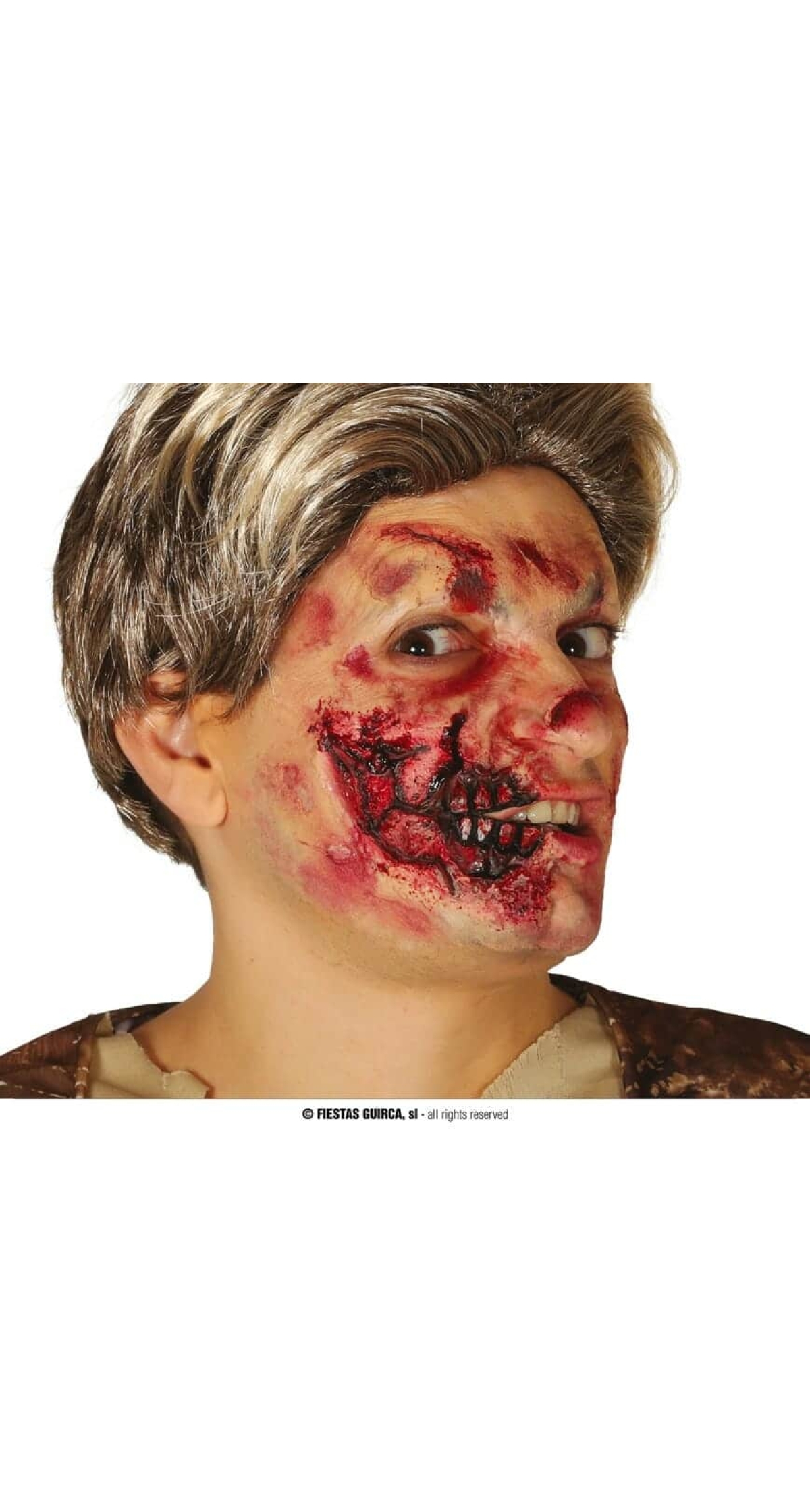 Latex Face Cheek & Mouth Scar