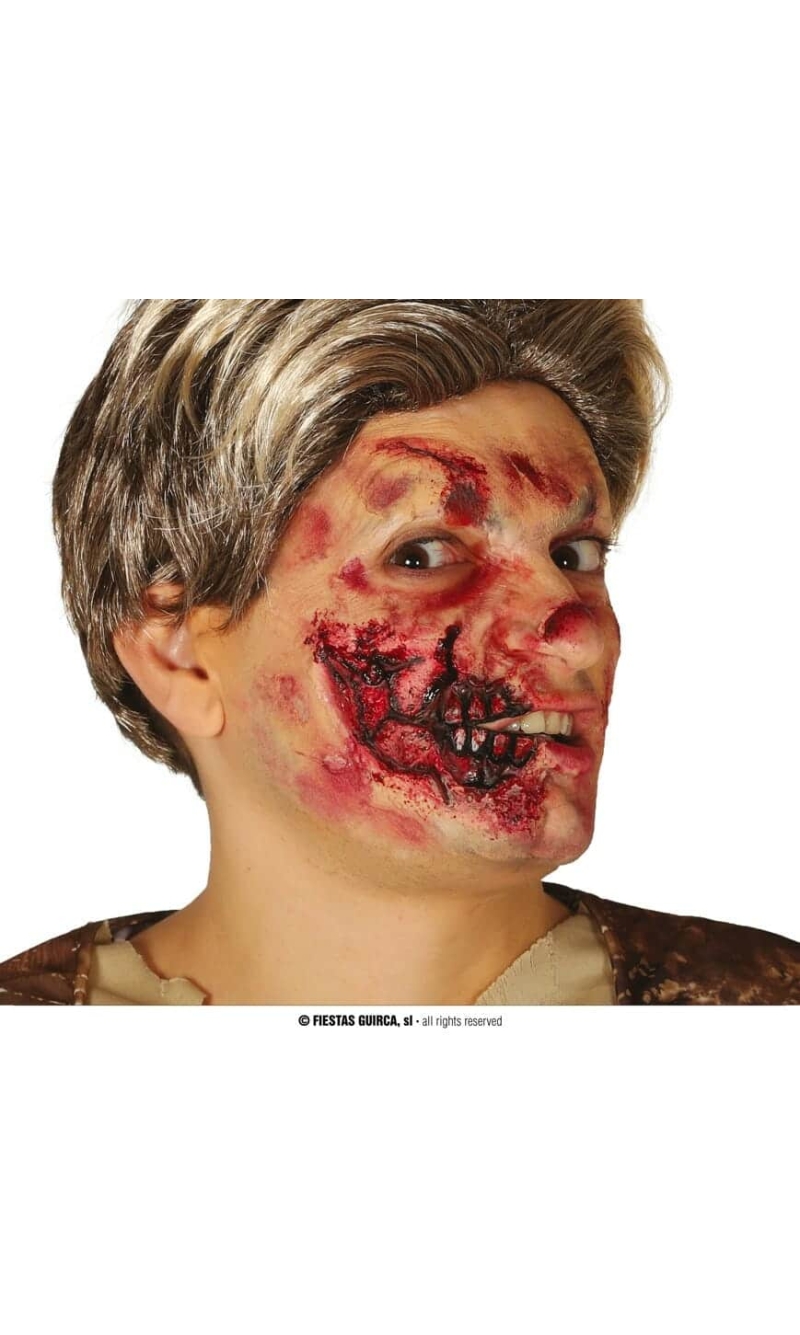 Latex Face Cheek & Mouth Scar 