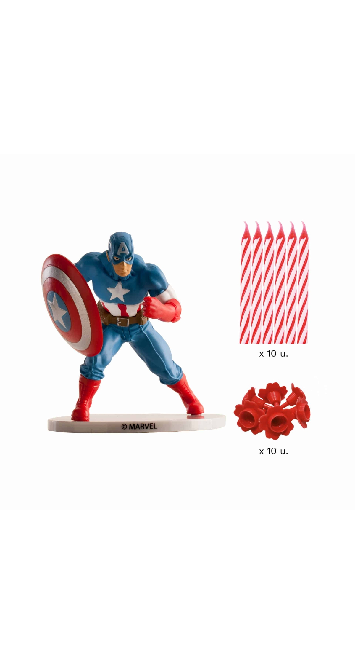 Avengers Captain America Cake Topper Decorating Kit (225432)