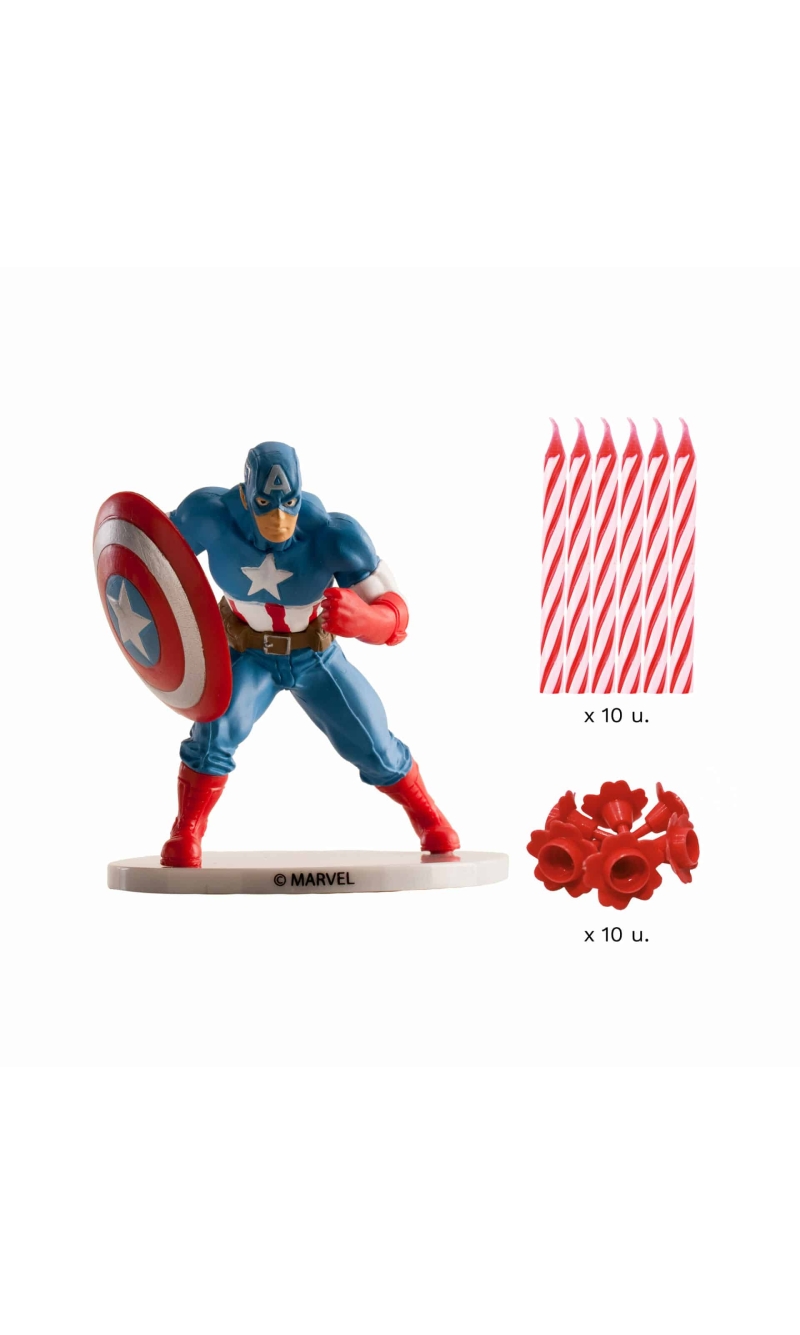 Avengers Captain America Cake Topper Decorating Kit (225432)