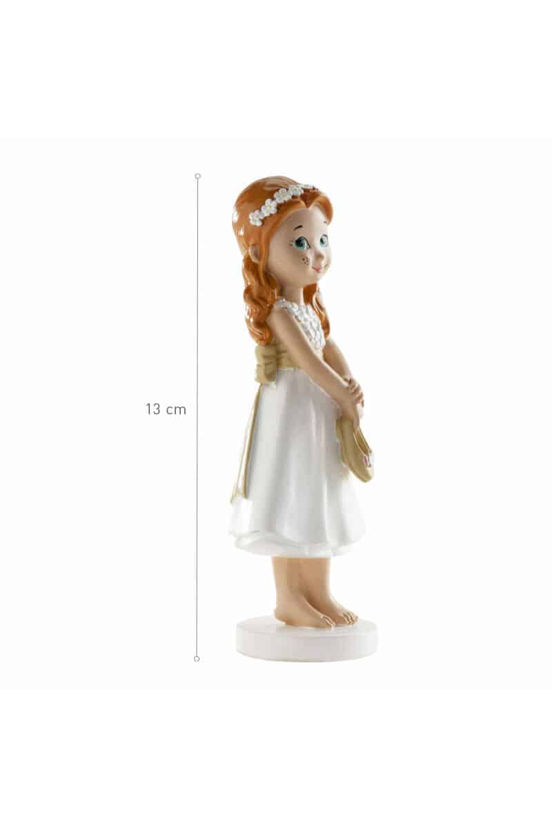 Communion Girl Cake Topper Barefoot - 13cm