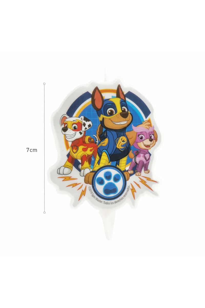 Paw Patrol 2D Birthday Candle - 7.5cm