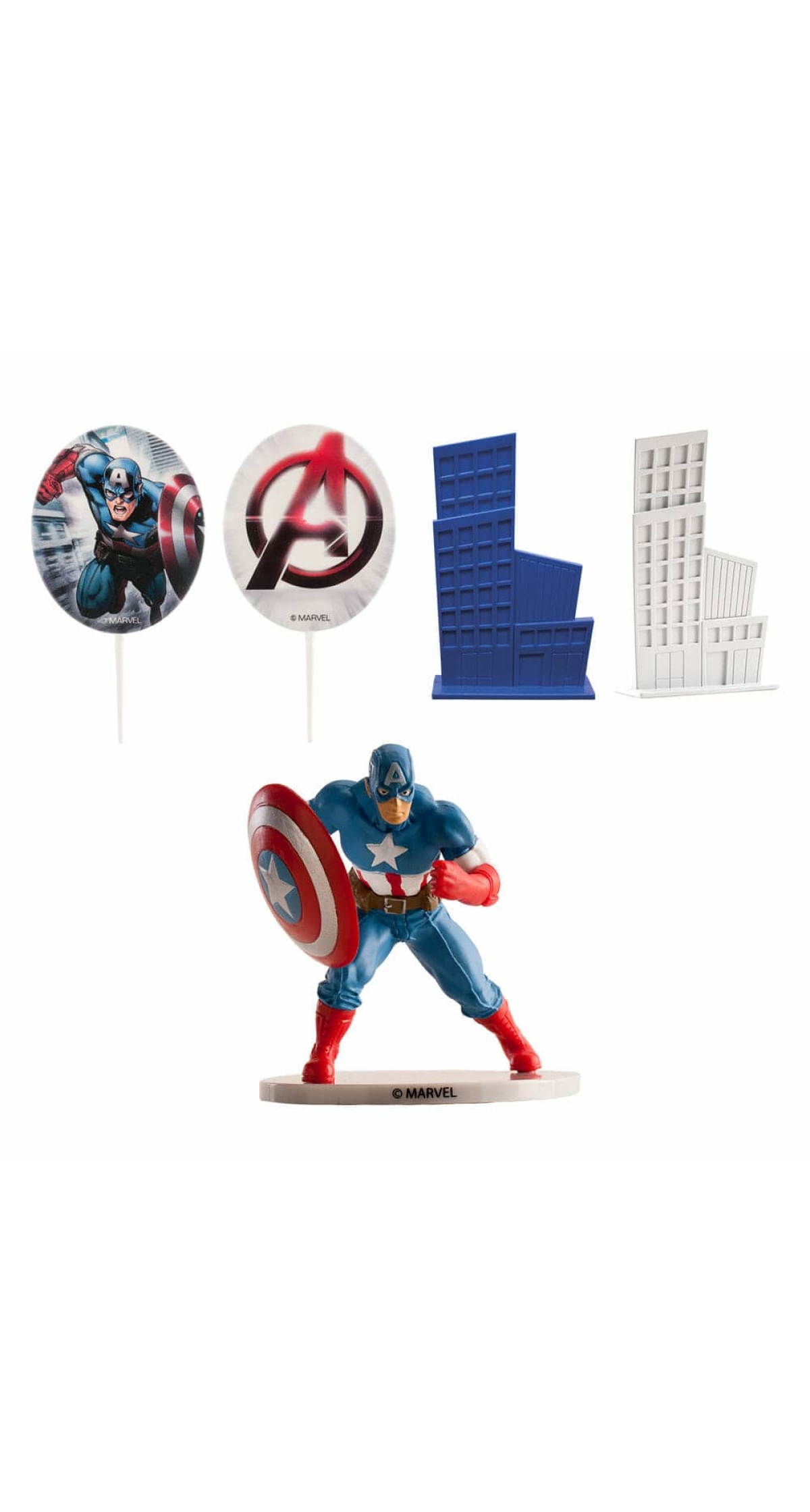 Avengers Captain America Cake Topper Decorating Kit (234458)