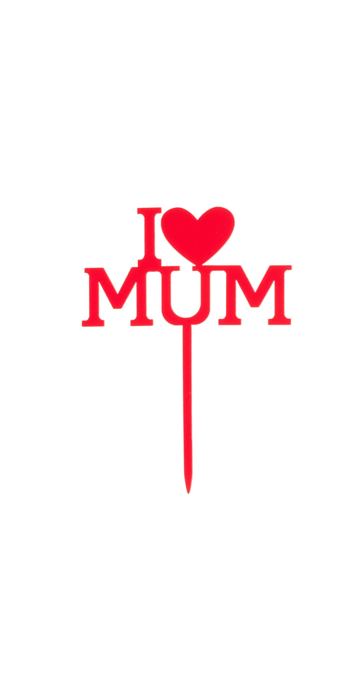 Cake Topper Mother's Day - 12x9.9cm