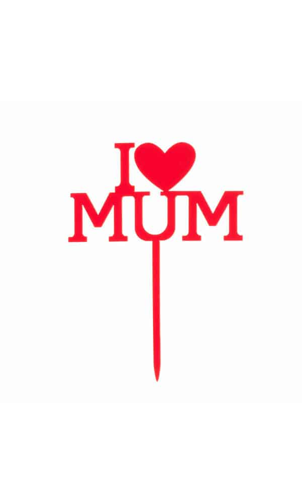 Cake Topper Mother's Day - 12x9.9cm