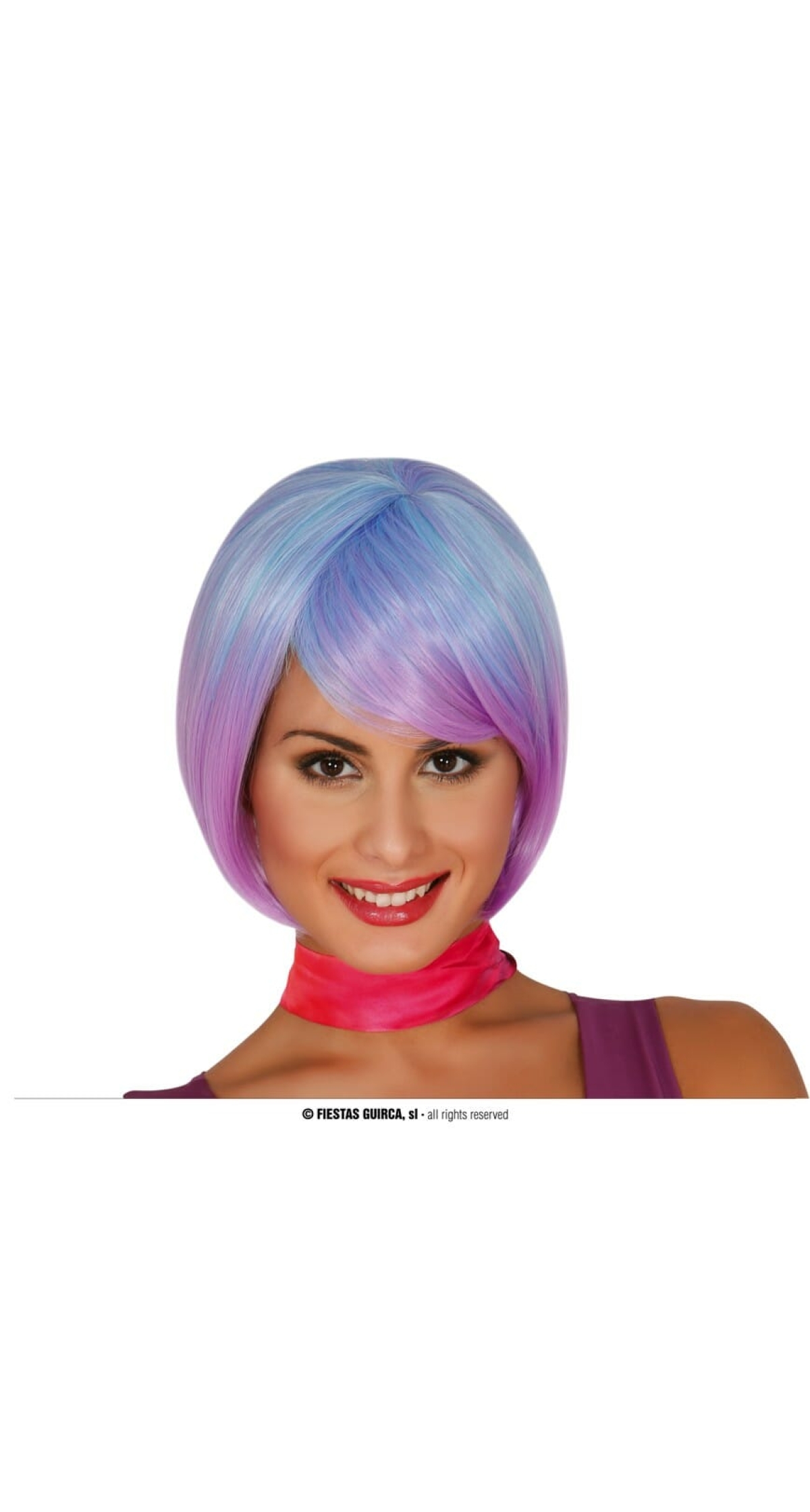 Purple Disco Lila Wig - Adult One Size