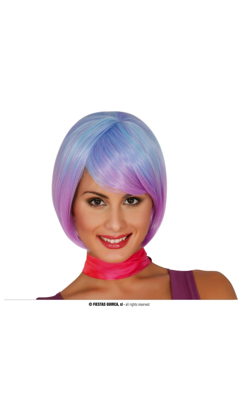 Purple Disco Lila Wig - Adult One Size