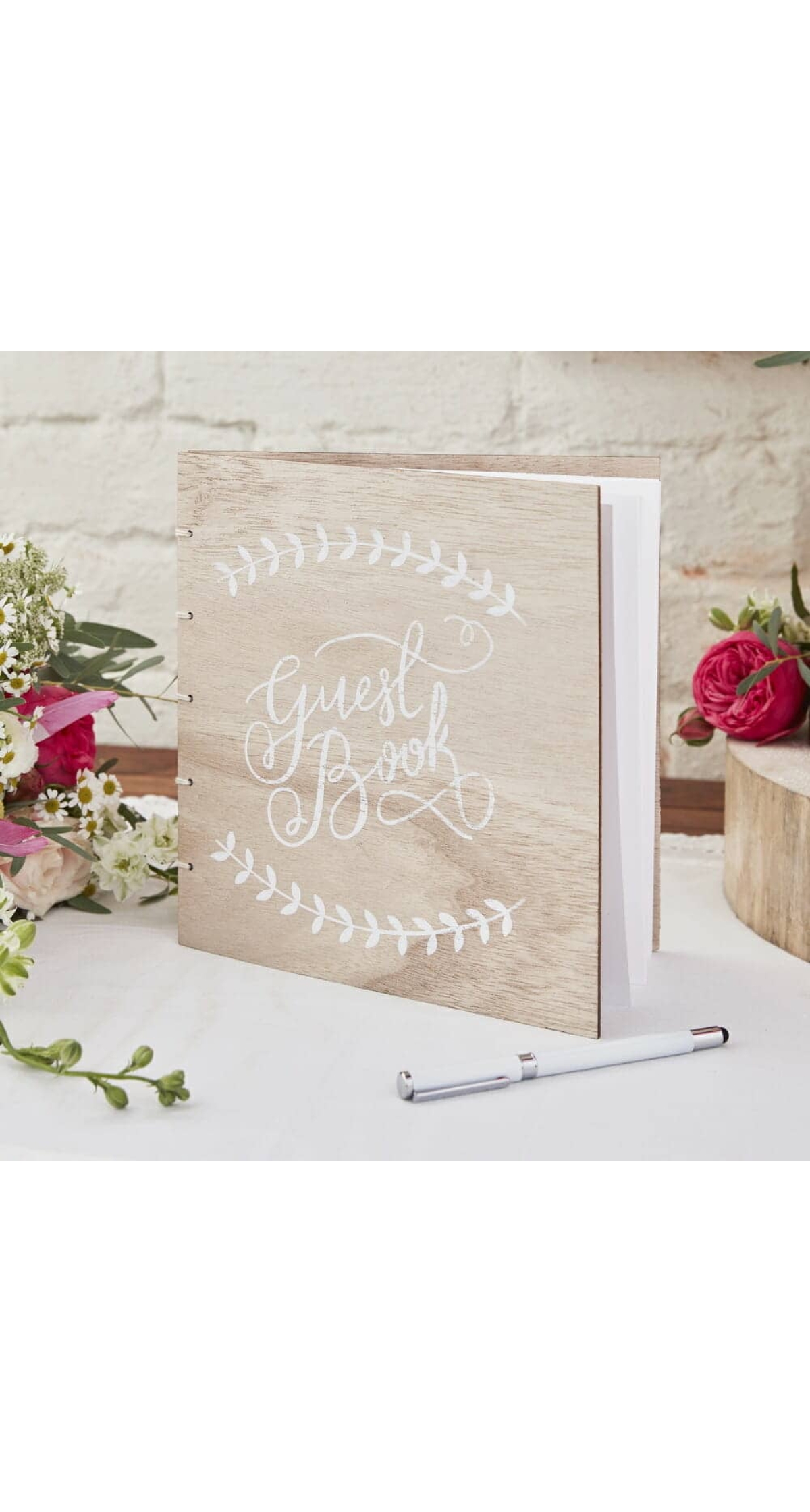 Wooden Wedding Guest Book